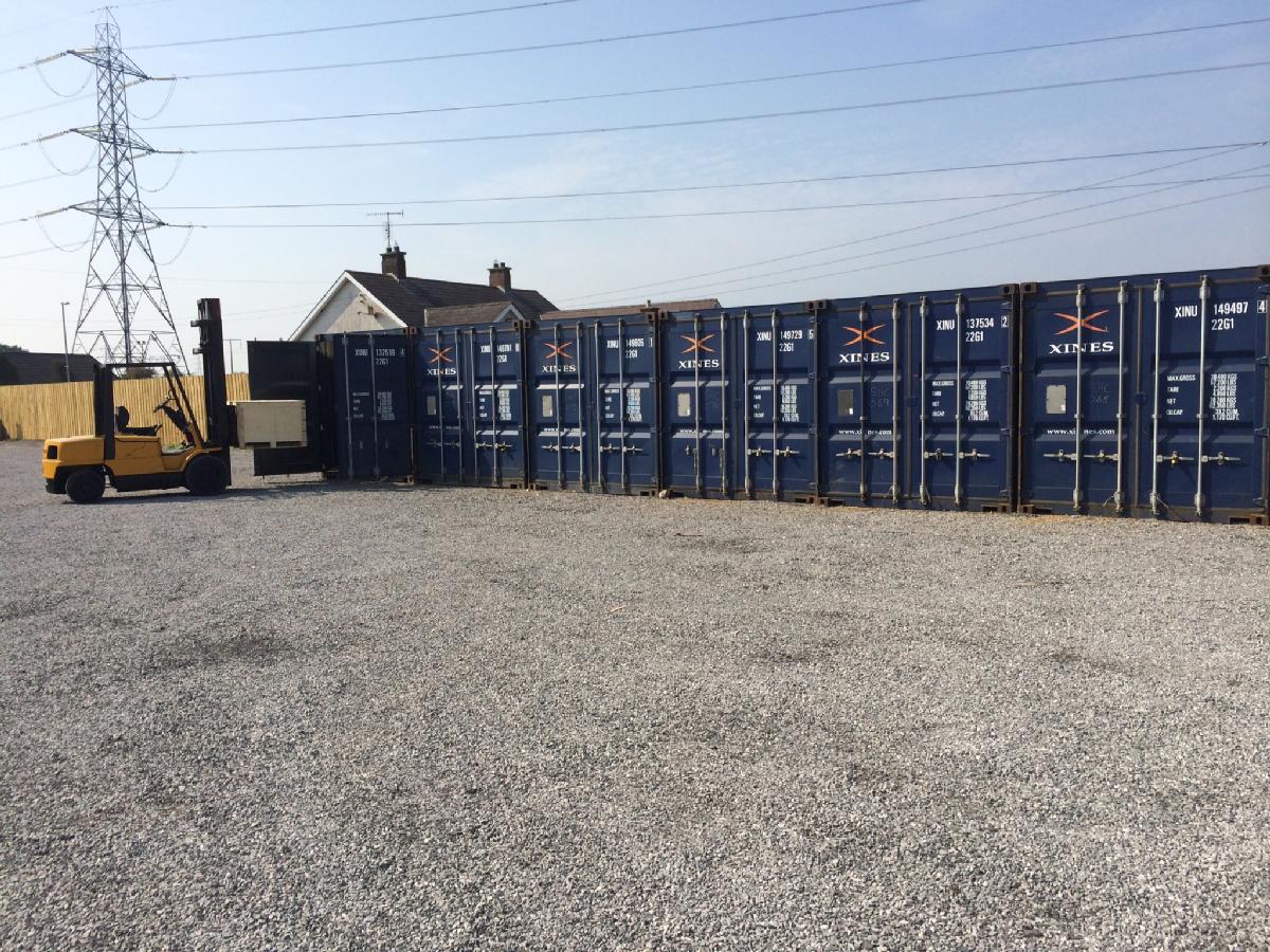 Self-storage containers yard near Dungannon